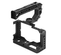 Rankomu Aluminum Alloy Camera Video Shooting Cage Kit for Canon EOS M6/Mark2, Includes Arri Handle and Grip, Lightweight, Versatile Design