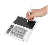 Rankomu Calculator Writing Tablet Calculator Writing Tablet 6.5in LCD, Chargeable Portable Drawing Handwriting Board, Handheld Electronic Calculator for Office Use
