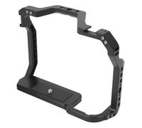 Rankomu Camera Cage for R50, Aluminum Video Rig with Side Handle and Top Carrying Handle, 1/4 & 3/8 Inch Screw Holes, Cold Shoe Mount, Compatible with 5D Mark III/IV