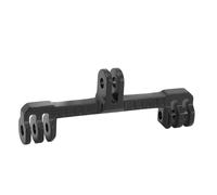 Rankomu Camera Double Ended Bracket, Aluminium Alloy, Black Color, Dual Connector Bracket Holder for Dual Flash Mount, Compatible with Various Cameras