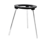 Rankomu Cast Iron Lab Tripod Stand with Detachable Design, 15cm Bunsen Burner Support Holder for Chemical Experiments & Classroom Teaching (3-Leg Durable Construction)