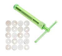 Rankomu Crowded Clay Mud Gun Clay Extruder, Stainless Steel Rotary Crowded Clay Mud Gun, Manual Squeezer for Craft and Pottery, Versatile Tool for Sculpting and Shaping Clay,
