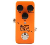 Rankomu Digital Delay Pedal Digital Delay Guitar Effect Pedal, Monoblock Knob Adjustment, Metal Construction, Compact Design for Electric Guitar, Versatile Sound Effects