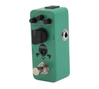 Rankomu Electric Guitar Effect Pedal Electric Guitar Effect Pedal, Gain Distortion Adjustable Pedal with Knob Adjustment, Green, DC 9V, Guitar Supplies