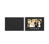 Rankomu Electronic Greeting Card LCD Color Screen, Customizable Video Brochure for Product Promotion and Wedding Anniversary, 10 Inch, Black, Video Greeting Card