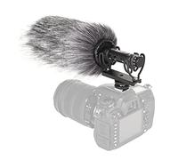 Rankomu G20 On-Camera Microphone, Cardioid Directional Video Mic, Built-In Battery, Adjustable Volume, Shockmount, Windscreens, 3.5mm TRS & TRRS Cables for DSLR & Smartphones