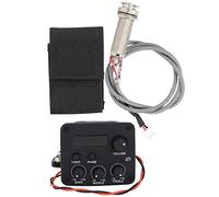 Rankomu Guitar Equalizer Guitar Preamplifier 3-Segment Pickup Equalizer, LCD Screen, Musical Instrument Accories, Compact Design for Enhanced Sound Control