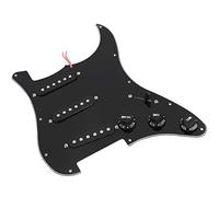 Rankomu Guitar Kit DIY Electric Guitar Kit, 1 Set Pickguard Back Cover Bridge System for ST Style Guitars, Complete Assembly Parts for Customization and Repair
