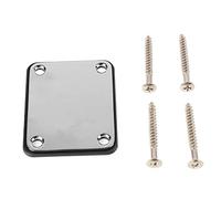Rankomu Guitar Neck Plate Replacement Guitar Neck Plate Metal Shim, 4 Holes Reinforcement Board, Neck Joint Back Mounting Plate, Replacement Accory for Electric Guitar, 3.5 x 2.5 in