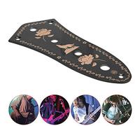 Rankomu Jazz Bass Accory Metal Control Plate JB Style Bass Guitar, Black Retro Type Control Panel, Compatible with Jazz Bass Accories, Design for Easy Installation