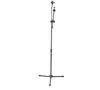 Rankomu Microphone Stand Microphone Stand, Weighted Portable Three-Legged Floor Anchor with Tablet Phone Holder, Adjustable Tripod Boom Microphone Support, Ideal for Studio and Live Performance