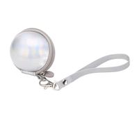 Rankomu Mini Camera Case for PAL, Hard Shell Travel Carrying Case with Coin Storage, Bluetooth Earphones Pocket, Silver