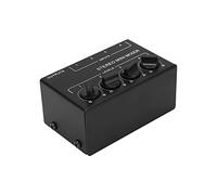 Rankomu Mini Stereo Mixer Passive 4 Channel Stereo Mixer, Mini RCA Portable Mixer for Computer, Phone, Tablet, Compact Design, Ideal for DJs and Home Recording