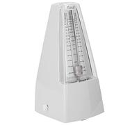 Rankomu Music Metronome Mechanical Metronome, Universal Classic Electronic Music Metronome for Piano, Drum Set, Bass, Violin, Keywound Design, Toned Tempi, White