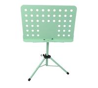 Rankomu Music Stand Portable Foldable Sheet Music Stand, Adjustable Profional Music Book Stand for Guitar and Violin, Lightweight Design, Green Color