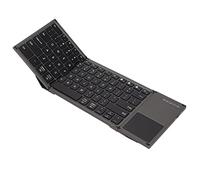 Rankomu PC Keyboard Wireless Keyboard, 78 Keys Ultra Thin Folding Design, Touchpad for Android, OS X, Windows, Portable and Compact, Ideal for Laptops and Tablets