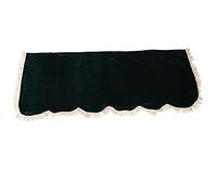 Rankomu Piano Cover 88 Key Piano Half Covered Anti Dust Cover, Flannelette Material with Fine Frill Edge, Dark Green