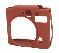 Rankomu Protective Instant Camera Case, Scratch Resistant, Drop Proof Soft Silicone Cover, Brown, Compatible with Instant Cameras