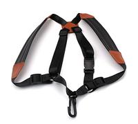 Rankomu saxshoulderstrap Adjustable Padded Leather Saxophone Strap, Shoulder Strap for Soprano, Alto, Baritone Saxophones, Comfortable Design, Construction