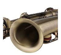 Rankomu Starter Saxophone Vintage E-Flat Alto Saxophone, Woodwind Instrument for Beginners and Intermediate Players, Includes Carrying Case, Neck Strap, and Moutiece, Antique Style