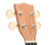 Rankomu Ukulele Tuning Pegs 2L 2R Gold Ukulele Tuning Pegs, Locking Tuners with White Buttons, Machine Head for Ukulele, Precision Tuning, Easy Installation