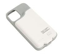 Rankomu Ultra Thin Battery Case for iPhone 12 Mini 5200mAh Rechargeable Protective Charging Case with LED Indicator | Slim Silicone Portable Power Bank Cover (White)