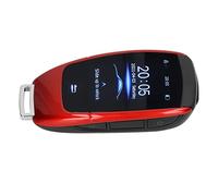 Rankomu Universal TK900 LCD Touch Screen Smart Key, Keyl Entry Remote Control for Start Stop Engine Button Models, Red, Compatible with Various Vehicles