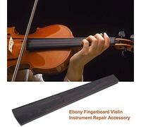 Rankomu Violin Fingerboard Ebony Fingerboard for 4/4 Size Violins, Violin Parts and Repair Accory, Violin Neck Component, 38 x 8.5 x 1.2 cm
