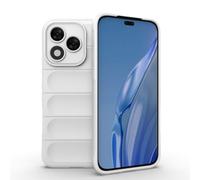 RankOne Airbag Liquid Silicone Phone Case for HONOR 400 Lite 5G (6.7" Inches), Shield Shock Resistant Phone Cover Protector - White