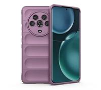 RankOne Airbag Liquid Silicone Phone Case for HONOR Magic4 Pro (6.81" Inches), Shield Shock Resistant Phone Cover Protector - Light PUrple