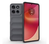 RankOne Airbag Liquid Silicone Phone Case for Motorola Moto g56 5G (6.72" Inches), Shield Shock Resistant Phone Cover Protector - Dark Gray