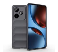 RankOne Airbag Liquid Silicone Phone Case for Realme GT 7 / GT 7T (6.8" Inches), Shield Shock Resistant Phone Cover Protector - Dark Gray
