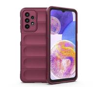 RankOne Airbag Liquid Silicone Phone Case for Samsung Galaxy A13 4G (6.6" Inches), Shield Shock Resistant Phone Cover Protector - Dark PUrple