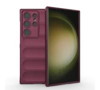 RankOne Airbag Liquid Silicone Phone Case for Samsung Galaxy S24 Ultra (6.8" Inches), Shield Shock Resistant Phone Cover Protector - Dark PUrple