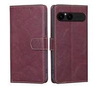 RankOne Case for Smartphone, Compatible with Sony Xperia 10 VII (Seventh Generation) (6.1 Inches) Leather Mobile Phone Case - Case with Magnetic Closure - Protective Case - Red