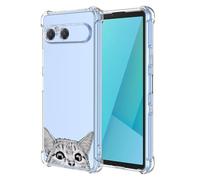 RankOne Case Suitable for Smartphone, Compatible with Sony Xperia 10 VII (Seventh Generation) (6.1 Inch) Transparent TPU Silicone Colour Drawing Pattern Case - Flowers 5