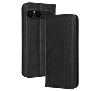 RankOne Flip Leather Mobile Phone Case for Smartphone, Compatible with Sony Xperia 10 VII (Seventh Generation) (6.1 Inches) Black
