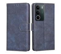 RankOne Flip Wallet Case for Realme C71 / Realme P3 Lite (6.67" Inches), PU Leather Phone Cover Sleeve Holster - Blue