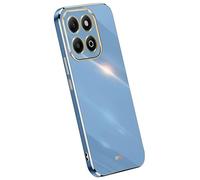 RankOne Phone Case is suitable for HONOR 200 Smart/HONOR X7C / HONOR X6B 5G (6.8" Inches), Electroplating Frame Silicone Mobile Phone Case - Navy Blue