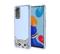 RankOne Phone Case Suitable for Redmi Note 11 4G / Redmi Note 11S 6.5" Transparent TPU Silicone Color Drawing Pattern Case - Flowers 5