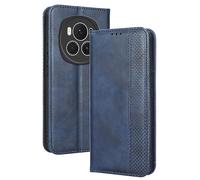 RankOne Wallet Case for HONOR Magic6 Pro 5G (6.8" Inches), Magnetic Flip Leather Cover with Card Slots Kickstand Blue