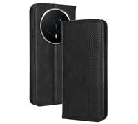 RankOne Wallet Case for HONOR Magic8 Pro 5G (6.71" Inches), Magnetic Flip Leather Cover with Card Slots Kickstand Black