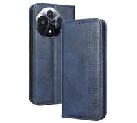 RankOne Wallet Case for TCL 60R 5G / TCL 60 5G (6.7" Inches), Magnetic Flip Leather Cover with Card Slots Kickstand Blue