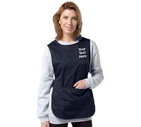 Ranks Embroidered/Personalised NAVY BLUE TABARD with Pocket, Size S - 2XL, Work/Home (L)