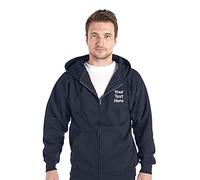Ranks Embroidered/Personalised Zipped Hoody, Navy Blue, XS-3XL, Work/Casual (3XL)