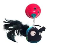 Ranley Automatic Cat Toy, Indoor Toy with Bird Chirp, Suction Cup, Plush Toy for Indoors, All Breeds, Promote Movement