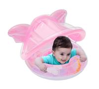 Ranley Baby Swimming Hoop with Sun Protection, Sun Protection Baby Swimming Island for Pool with Canopy, Butterfly Shape Seat Ring for Splashing in the Garden, Pool, Summer, Outdoor