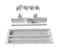 Ranley Christmas Silicone Mold | Christmas Countdown Silicone Casting Mold - Reusable Art Projec Tool Easy Release Mould for Epoxy Resin Plaster Concrete Ornament