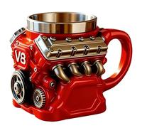 Ranley Coffee Mugs | Mechanical Cup - Retro Engine Coffee Mug - for Men Husband Car Enthusiast Birthday Home Tea Wine Whiskey Drinks