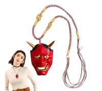 Ranley Horror Necklace Pendant,Face Charm for Jewelry Making - Spooky Ghost Face Cultural Traditional Ornament For Truck Interior Decor